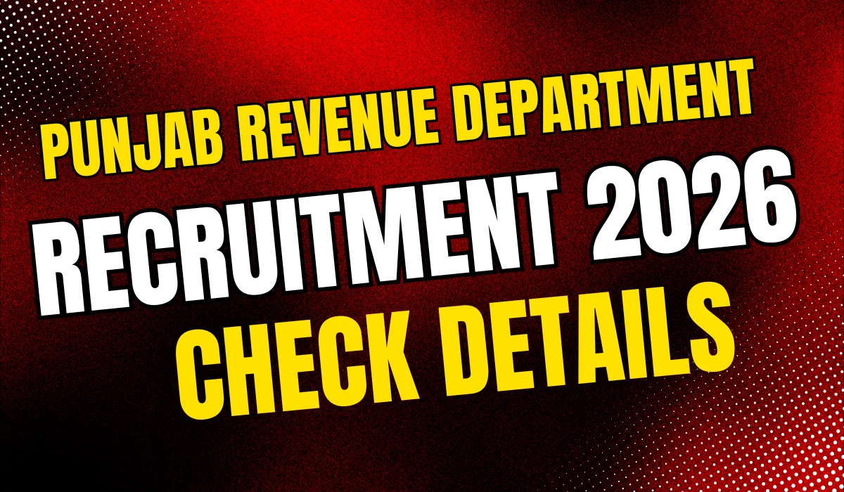 Punjab Revenue Department Recruitment 2026
